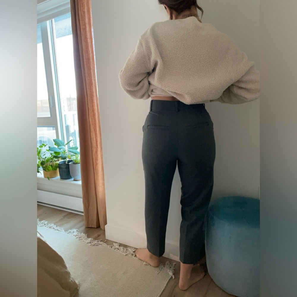 Gray office pants